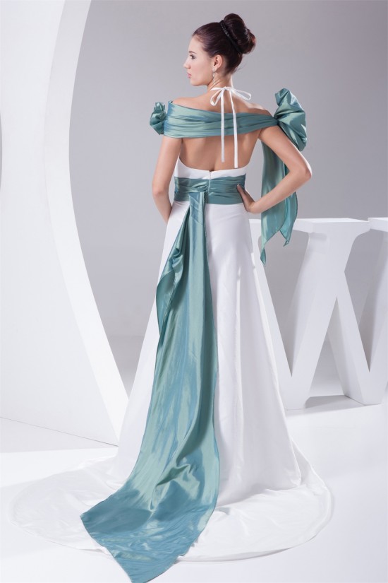 A-Line Sleeveless Halter Taffeta New Arrival Wedding Dresses 2030153 A-Line Sleeveless Halter Taffeta New Arrival Wedding Dresses 2030153