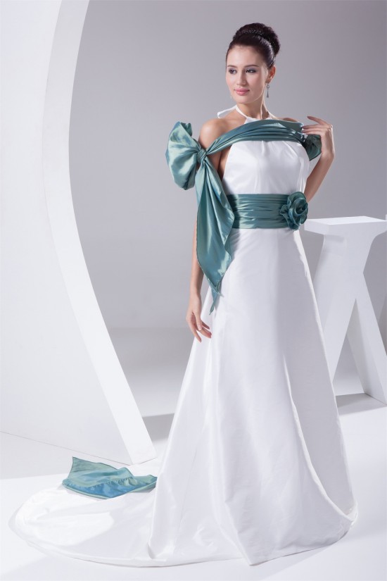 A-Line Sleeveless Halter Taffeta New Arrival Wedding Dresses 2030153 A-Line Sleeveless Halter Taffeta New Arrival Wedding Dresses 2030153