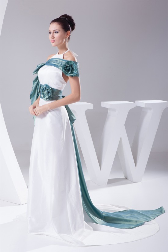 A-Line Sleeveless Halter Taffeta New Arrival Wedding Dresses 2030153 A-Line Sleeveless Halter Taffeta New Arrival Wedding Dresses 2030153