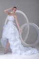 A-Line Satin Organza Sweetheart Embellished High Low Wedding Dresses 2031535 A-Line Satin Organza Sweetheart Embellished High Low Wedding Dresses 2031535