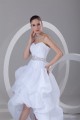 A-Line Satin Organza Sweetheart Embellished High Low Wedding Dresses 2031535