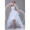 A-Line Satin Organza Sweetheart Embellished High Low Wedding Dresses 2031535