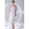 A-Line Soft Sweetheart Satin Lace Sleeveless High Low Wedding Dresses 2031536
