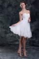 Beautiful Satin Organza Sweetheart Princess Short Lace Wedding Dresses 2031538