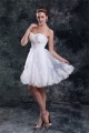 Beautiful Satin Organza Sweetheart Princess Short Lace Wedding Dresses 2031538