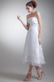 Beautiful Strapless Satin Lace A-Line Tea-Length Wedding Dresses 2031539 Beautiful Strapless Satin Lace A-Line Tea-Length Wedding Dresses 2031539