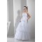 Sleeveless Satin Lace Organza Strapless Wedding Dresses 2030154