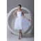 A-Line Strapless Satin Lace Wedding Dresses 2031540