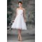 A-Line Sleeveless Strapless Satin Organza Wedding Dresses 2031541