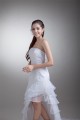 Sleeveless Strapless A-Line Satin Lace Organza Embellished Wedding Dresses 2031546