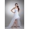 Sleeveless Strapless A-Line Satin Lace Organza Embellished Wedding Dresses 2031546