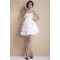 Short/Mini Strapless Handmade Flowers Reception Wedding Dresses 2031551