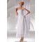 Wonderful Strapless Satin Lace A-Line Ankle-Length Wedding Dresses 2031552