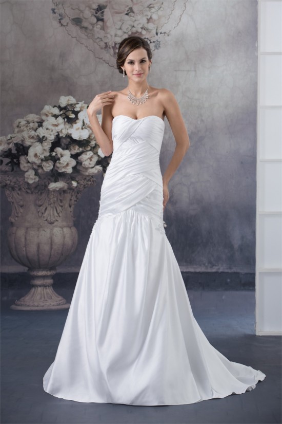 Great A-Line Satin Sleeveless Sweetheart Best Wedding Dresses 2030158 Great A-Line Satin Sleeveless Sweetheart Best Wedding Dresses 2030158