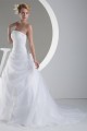 A-Line Strapless Sleeveless Satin Organza Wedding Dresses 2030159 A-Line Strapless Sleeveless Satin Organza Wedding Dresses 2030159