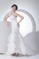 Mermaid/Trumpet Sleeveless One-Shoulder Beaded Lace Wedding Dresses 2030161 Mermaid/Trumpet Sleeveless One-Shoulder Beaded Lace Wedding Dresses 2030161