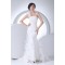 Mermaid/Trumpet Sleeveless One-Shoulder Beaded Lace Wedding Dresses 2030161