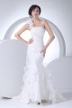 Mermaid/Trumpet Sleeveless One-Shoulder Beaded Lace Wedding Dresses 2030161 Mermaid/Trumpet Sleeveless One-Shoulder Beaded Lace Wedding Dresses 2030161