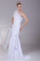 Great Sheath/Column Chiffon One-Shoulder Wedding Dresses 2030164 Great Sheath/Column Chiffon One-Shoulder Wedding Dresses 2030164