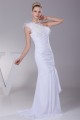 Great Sheath/Column Chiffon One-Shoulder Wedding Dresses 2030164 Great Sheath/Column Chiffon One-Shoulder Wedding Dresses 2030164