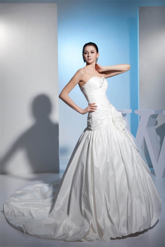 Great Sweetheart Satin Taffeta Netting A-Line Best Wedding Dresses 2030167 Great Sweetheart Satin Taffeta Netting A-Line Best Wedding Dresses 2030167
