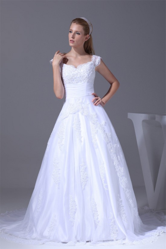 Great V-Neck A-Line Short Sleeve Lace Wedding Dresses 2030168 Great V-Neck A-Line Short Sleeve Lace Wedding Dresses 2030168