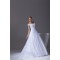 Great V-Neck A-Line Short Sleeve Lace Wedding Dresses 2030168