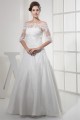 A-Line Off-the-Shoulder Half Elbow Sleeve Floor-Length Sweet Wedding Dresses 2030169 A-Line Off-the-Shoulder Half Elbow Sleeve Floor-Length Sweet Wedding Dresses 2030169