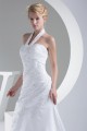 A-Line Halter Sleeveless Satin Lace Sweet Wedding Dresses 2030171