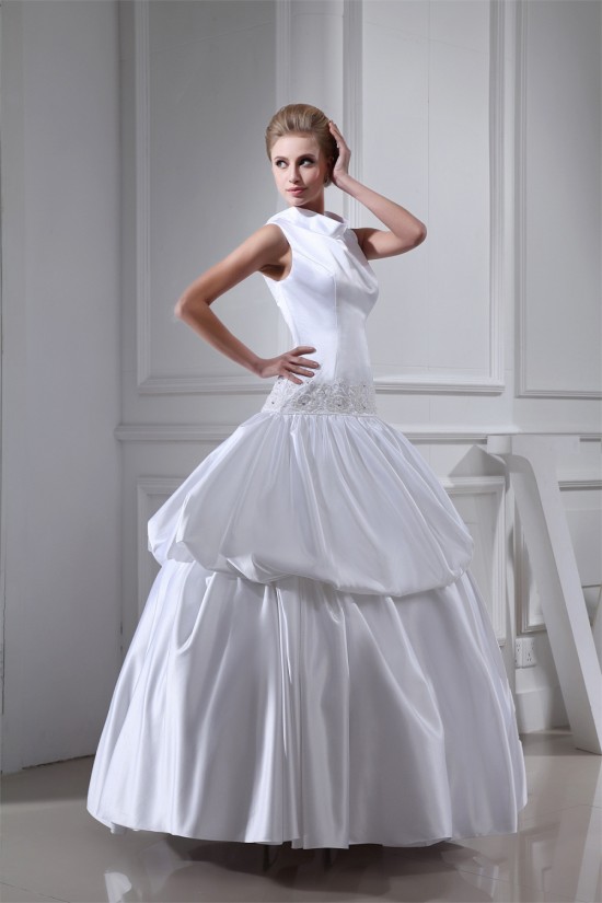 Ball Gown High-Neck Beaded Wedding Dresses 2030172