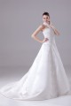 A-Line High-Neck Satin Lace Wedding Dresses 2030175 A-Line High-Neck Satin Lace Wedding Dresses 2030175