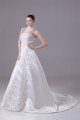 A-Line High-Neck Satin Lace Wedding Dresses 2030175 A-Line High-Neck Satin Lace Wedding Dresses 2030175