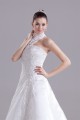 A-Line High-Neck Satin Lace Wedding Dresses 2030175 A-Line High-Neck Satin Lace Wedding Dresses 2030175