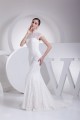 Trumpet/Mermaid High-Neck Sleeveless Lace Wedding Dresses 2030177