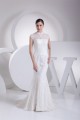 Trumpet/Mermaid High-Neck Sleeveless Lace Wedding Dresses 2030177
