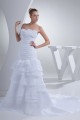 A-Line Chapel Train Strapless Wedding Dresses 2030181