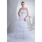 A-Line Chapel Train Strapless Wedding Dresses 2030181