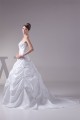 Hot Sale Taffeta A-Line Square Sleeveless Beaded Wedding Dresses 2030182