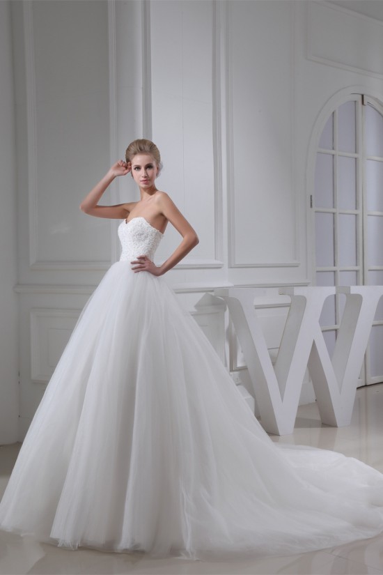 Ball Gown Sweetheart Lace Fine Netting Wedding Dresses 2030184 Ball Gown Sweetheart Lace Fine Netting Wedding Dresses 2030184