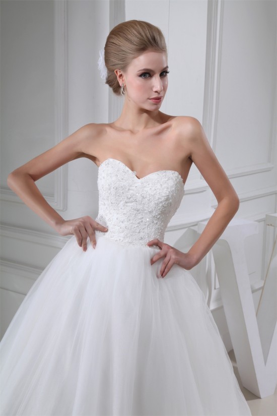 Ball Gown Sweetheart Lace Fine Netting Wedding Dresses 2030184 Ball Gown Sweetheart Lace Fine Netting Wedding Dresses 2030184