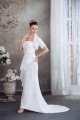 Trumpet/Mermaid Taffeta Lace Strapless Beaded Wedding Dresses 2030185