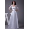 A-Line Strapless Lace Satin Wedding Dresses 2030187