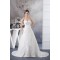 A-Line Sleeveless Sweetheart Lace Taffeta Wedding Dresses 2030188