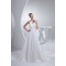 A-Line Taffeta Beaded Halter Wedding Dresses 2030193