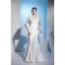 Trumpet/Mermaid Silk like Satin V-Neck Sweet Wedding Dresses 2030196