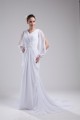 Sheath/Column Long Sleeve Chiffon V-Neck Wedding Dresses 2030199 Sheath/Column Long Sleeve Chiffon V-Neck Wedding Dresses 2030199