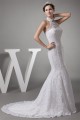 Mermaid/Trumpet Satin Beaded Lace Fine Netting Wedding Dresses 2030203 Mermaid/Trumpet Satin Beaded Lace Fine Netting Wedding Dresses 2030203