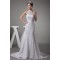 Mermaid/Trumpet Satin Beaded Lace Fine Netting Wedding Dresses 2030203