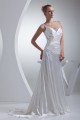Mermaid/Trumpet Silk like Satin Fine Netting Beaded Wedding Dresses 2030206