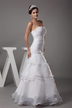 Mermaid/Trumpet Sleeveless Sweetheart Wedding Dresses 2030212